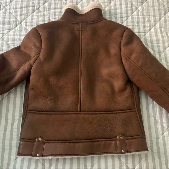 Bloomingdale’s Faux suede & shearling Jacket - Picture 6 of 6